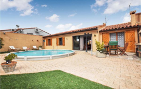 Beautiful home in Salses le Château w/ Outdoor swimming pool, Outdoor swimming pool and 3 Bedrooms